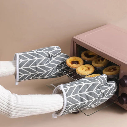 Microwave oven gloves High quality Cotton linen material gloves