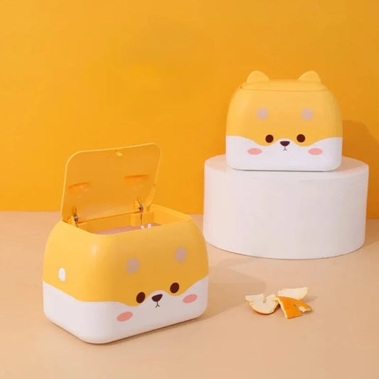 Creative Desktop Mini Trash Can Living Room With Cover