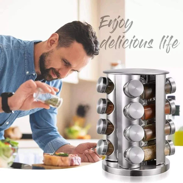 Kitchen spices organizer - Rotating spices rack