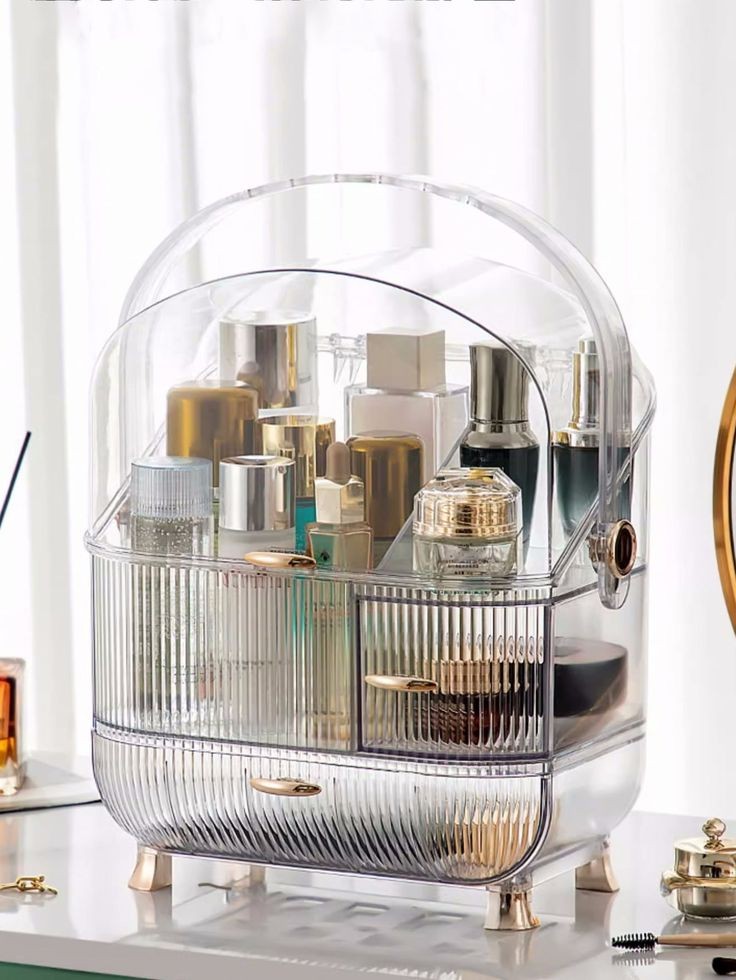 Luxury Acrylic Large Capacity Dressing Table Organizer (Box Packing)