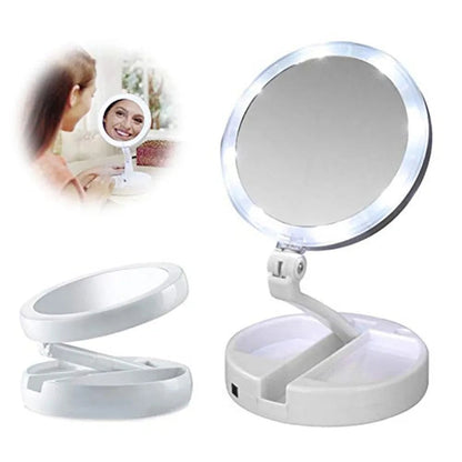 Foldable LED Mirror