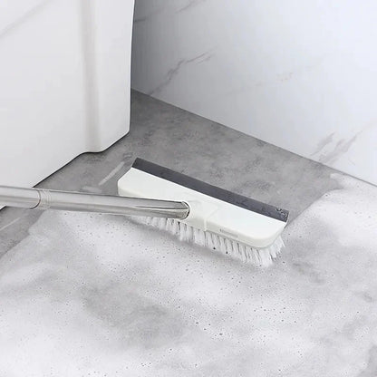 Floor cleaning brush with adjustable handle