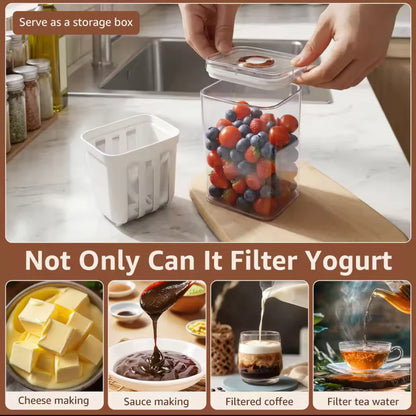 Ultra-Fine Mesh Multifunctional Yogurt Filter & Whey Separator - Greek Yogurt Maker