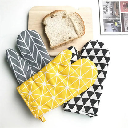 Microwave oven gloves High quality Cotton linen material gloves