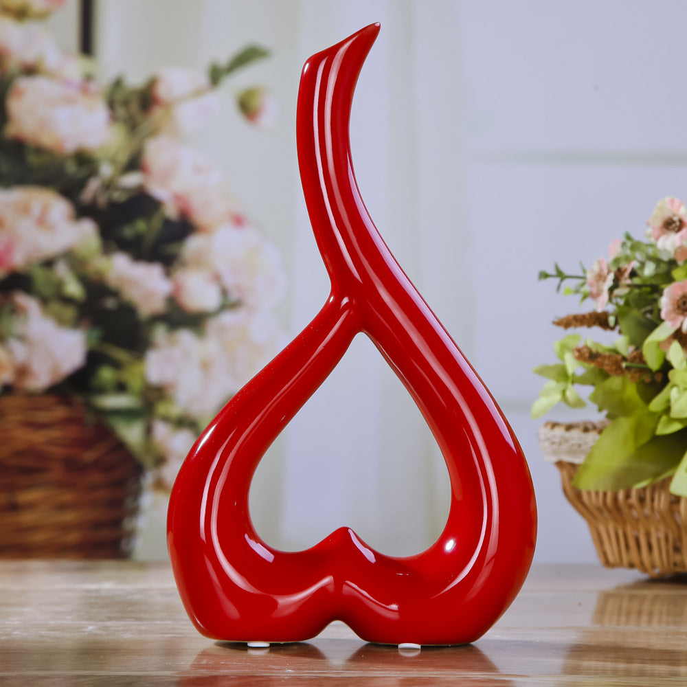 Heart Shaped Ceramic Flower Pot