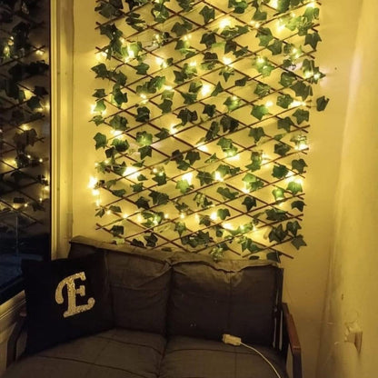 Leaf wooden fence terrace fence leaf fence