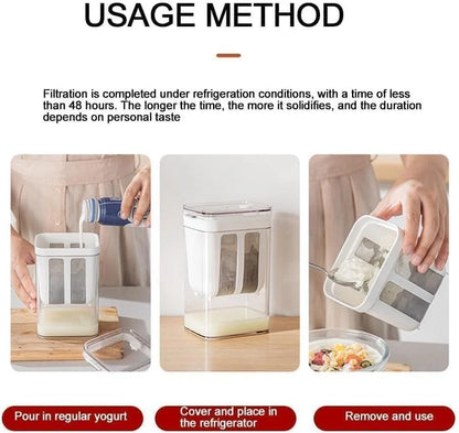 Ultra-Fine Mesh Multifunctional Yogurt Filter & Whey Separator - Greek Yogurt Maker