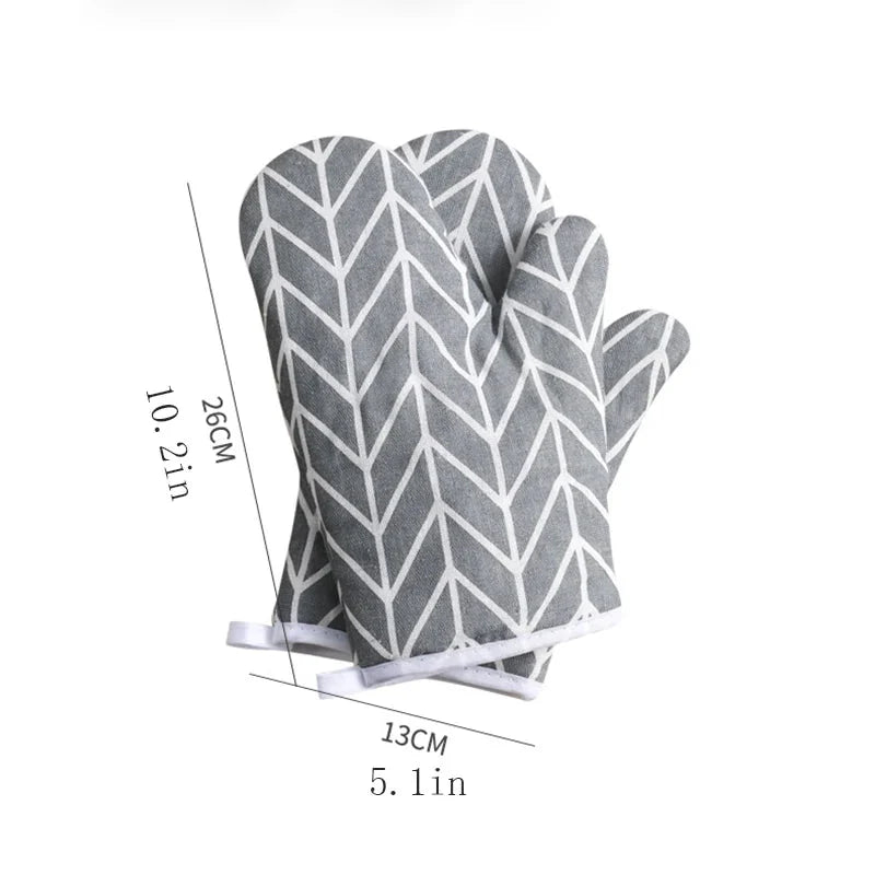 Microwave oven gloves High quality Cotton linen material gloves