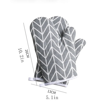 Microwave oven gloves High quality Cotton linen material gloves