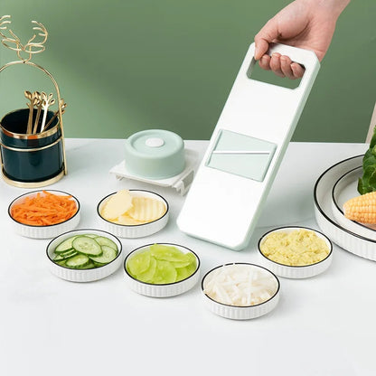 7/8pcs Vegetable Chopper Carrots Potatoes Cut Shred Manually Multi-function Kitchen Grater/Slicer 6in1
