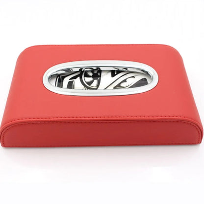 Car tissue box in faux leather - Faux leather tissue box