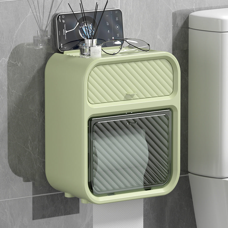 Wall Mounted Tissue Storage Box Shelf
