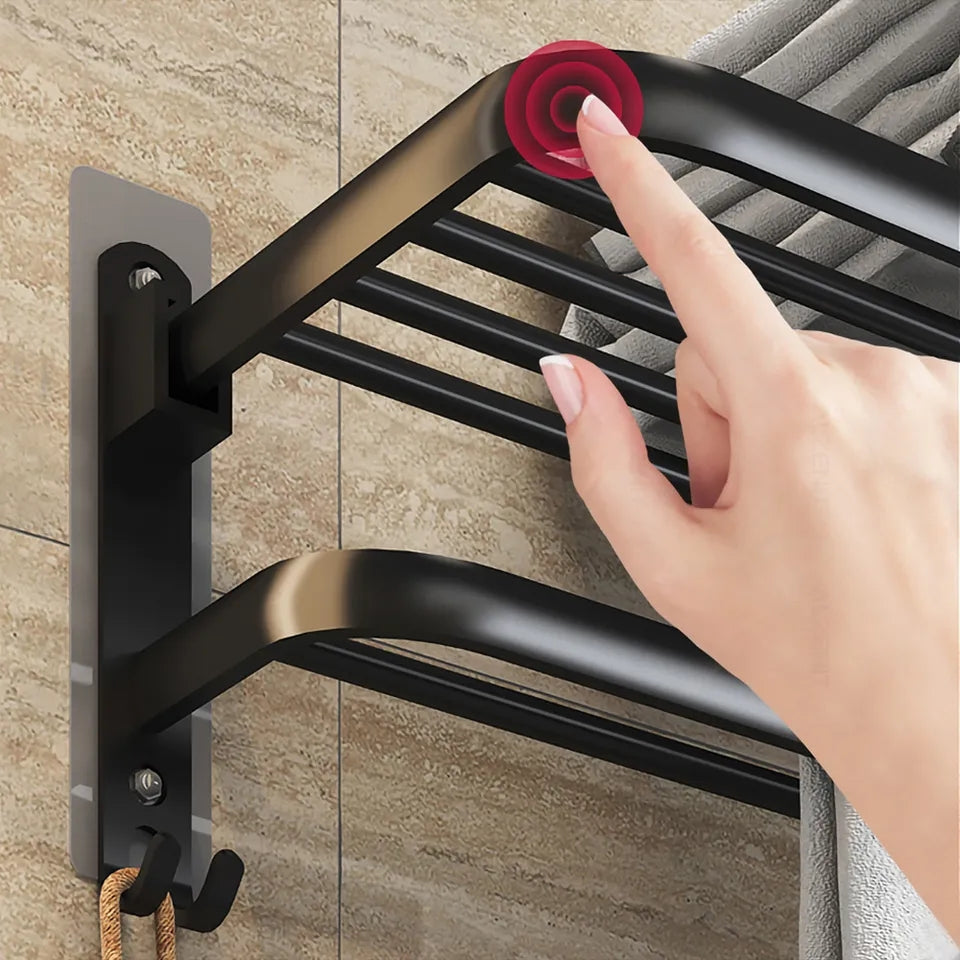 No Drilling Moveable Towel Rack