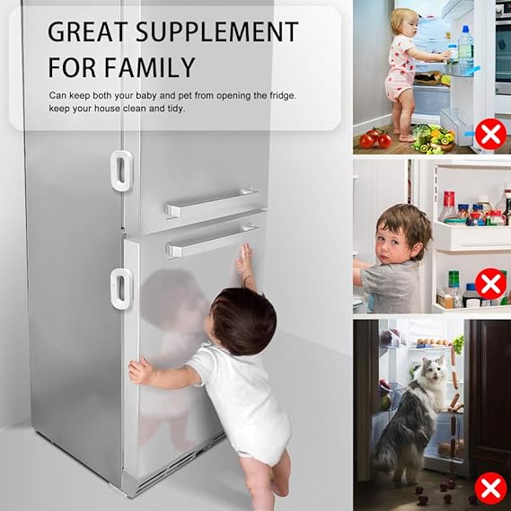 Self Adhesive Fridge lock system for child safety - Buy 1 Get 1 Free