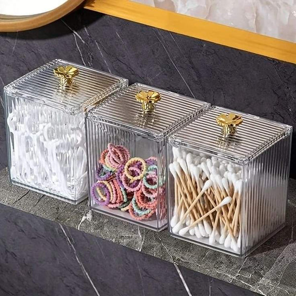 Acrylic multi function holder - Cotton bud holder - lipstick Holder