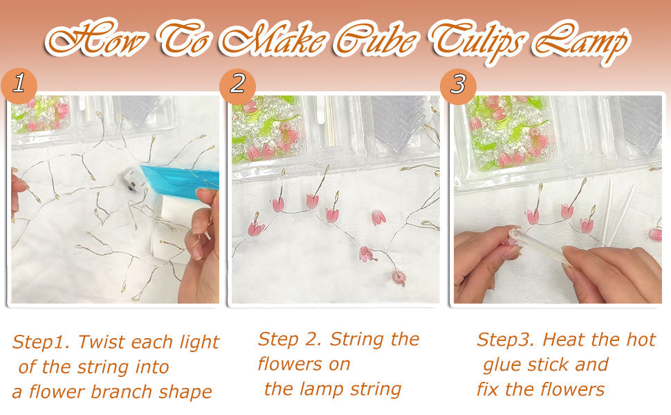 BEautiful led 3D Tulip led lamp