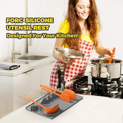 2In1 Multifunctional Silicone Spoon Holder