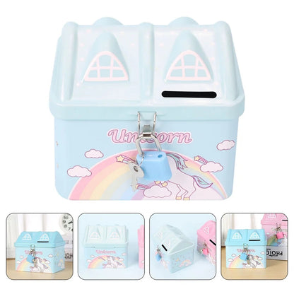 Cute House Shape Money Box