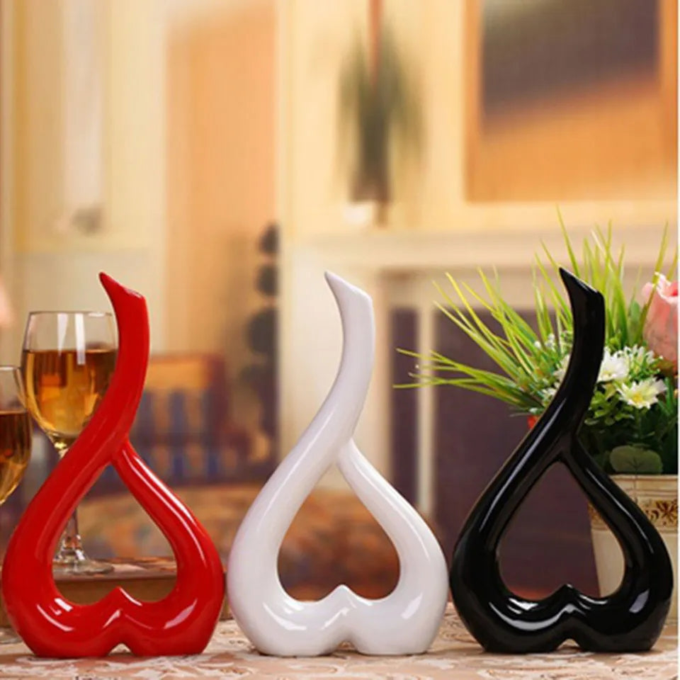 Heart Shaped Ceramic Flower Pot