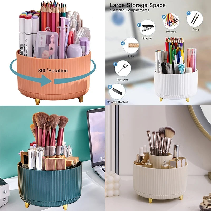 Rotating Desktop Cosmetics Organizer