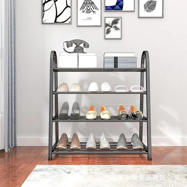 Four layer shoe rack