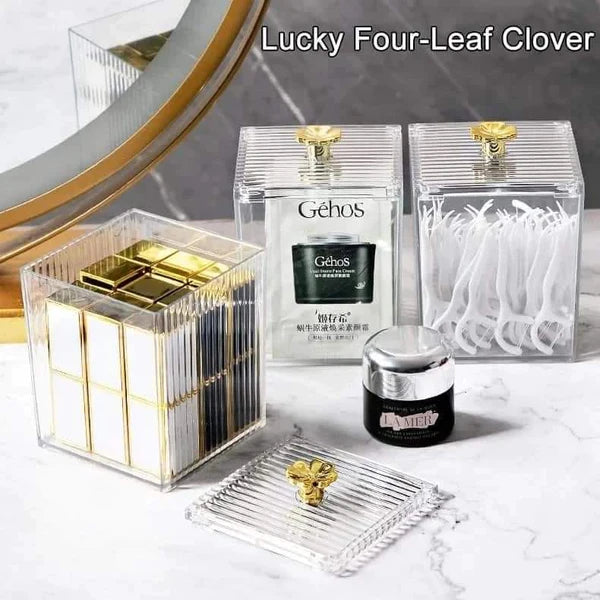 Acrylic multi function holder - Cotton bud holder - lipstick Holder