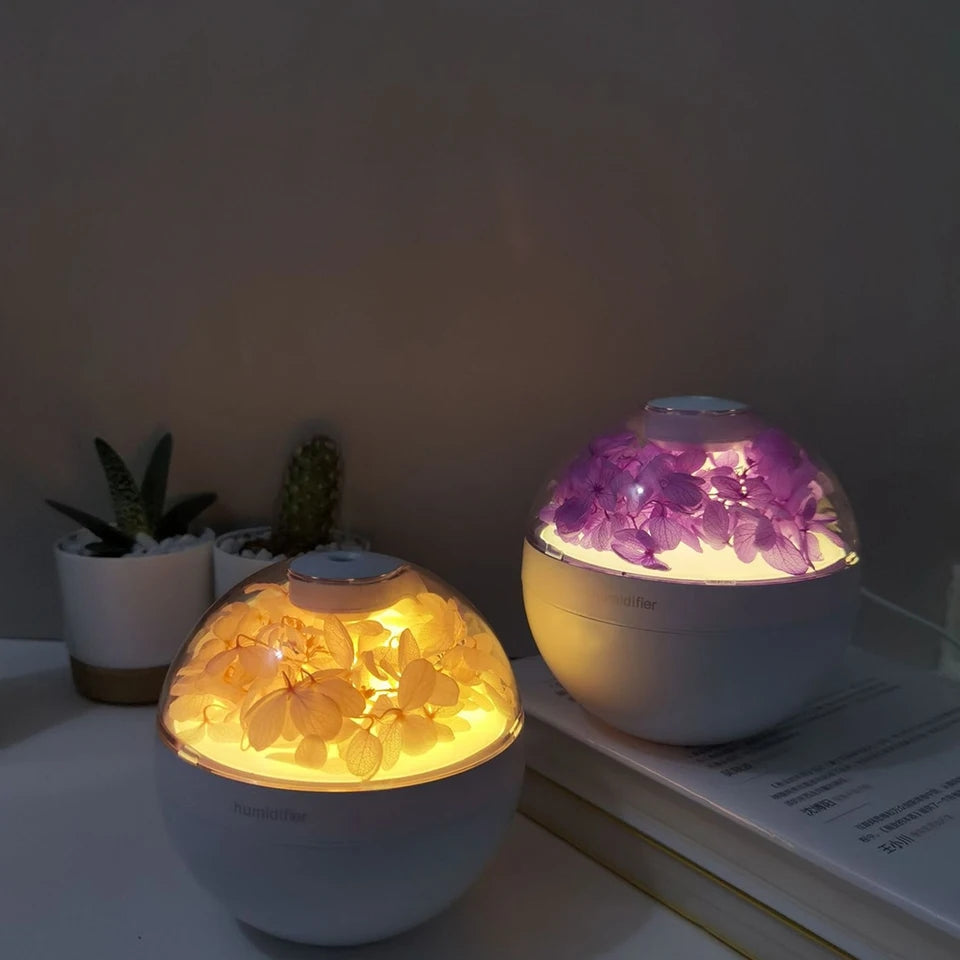 Flower Humidifier, Large Capacity Quiet Cool Mist Humidifier,