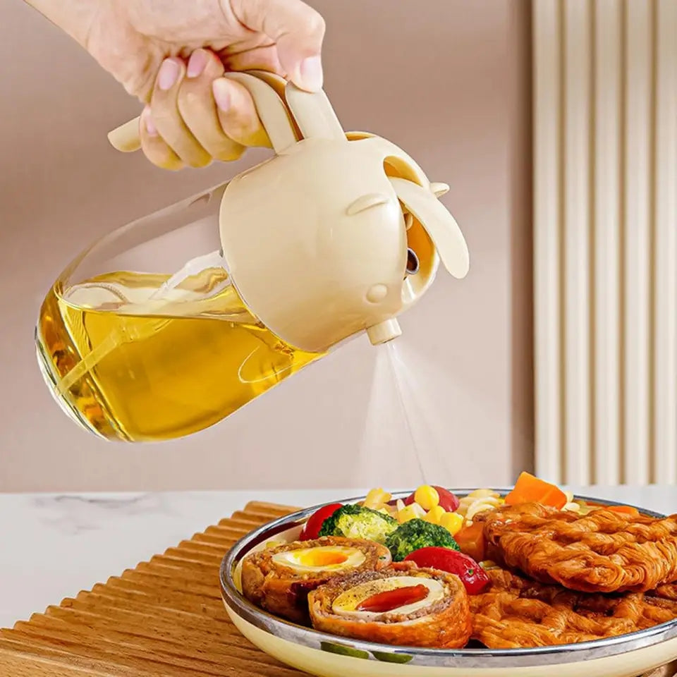 2 in 1 Glass Oil Sprayer and Dispenser