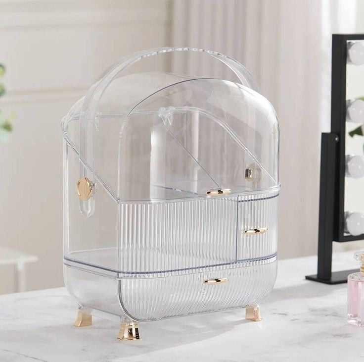 Luxury Acrylic Large Capacity Dressing Table Organizer (Box Packing)