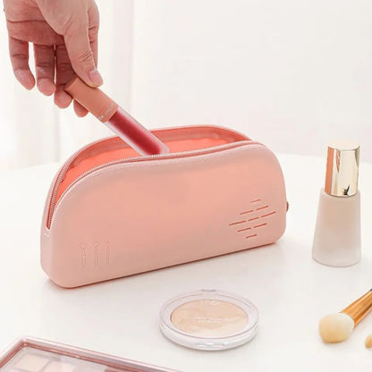 silicone cosmetics makeup pouch