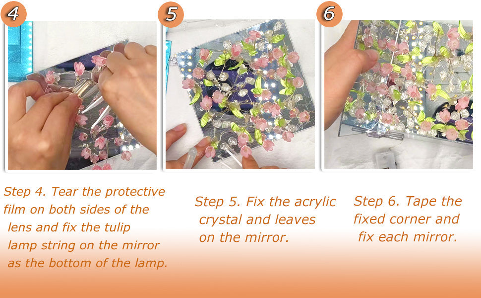 BEautiful led 3D Tulip led lamp