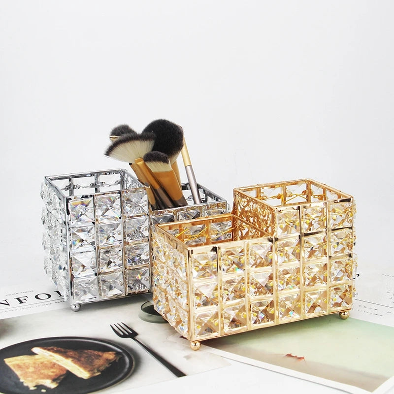 Nordic 2 In 1 Crystal Makeup Brush Holder