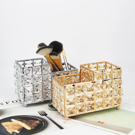 Nordic 2 In 1 Crystal Makeup Brush Holder