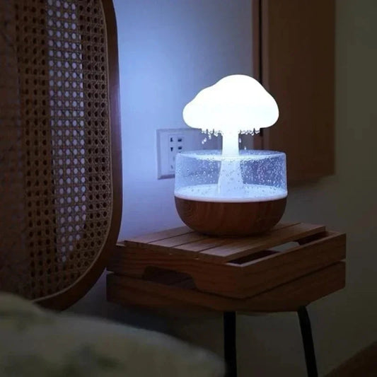 Mushroom Rain Humidifier With Night Light
