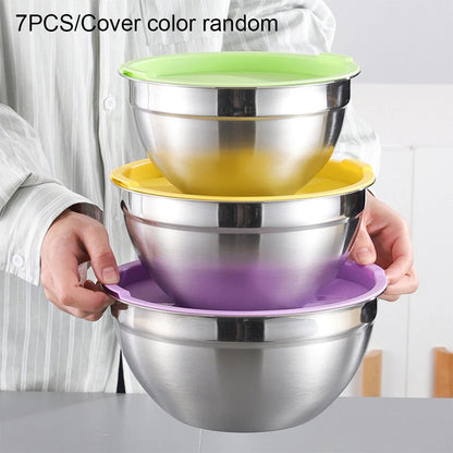 5Pcs Colourful Stainless Steel Multipurpose Bowl Set
