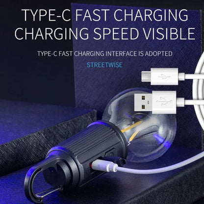 Led rechargeable bulb lamp for camping and for other multi purpose use