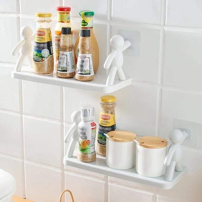 Wall Mounted man holding multipurpose organizer