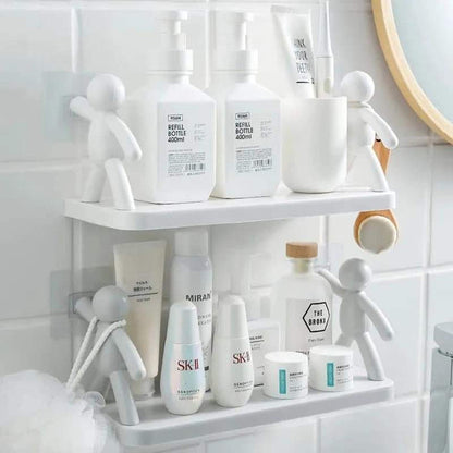 Wall Mounted man holding multipurpose organizer