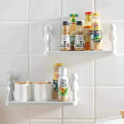 Wall Mounted man holding multipurpose organizer