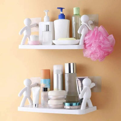 Wall Mounted man holding multipurpose organizer