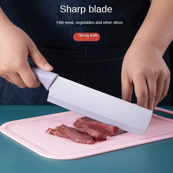 6 pieces colorful knife kitchen set