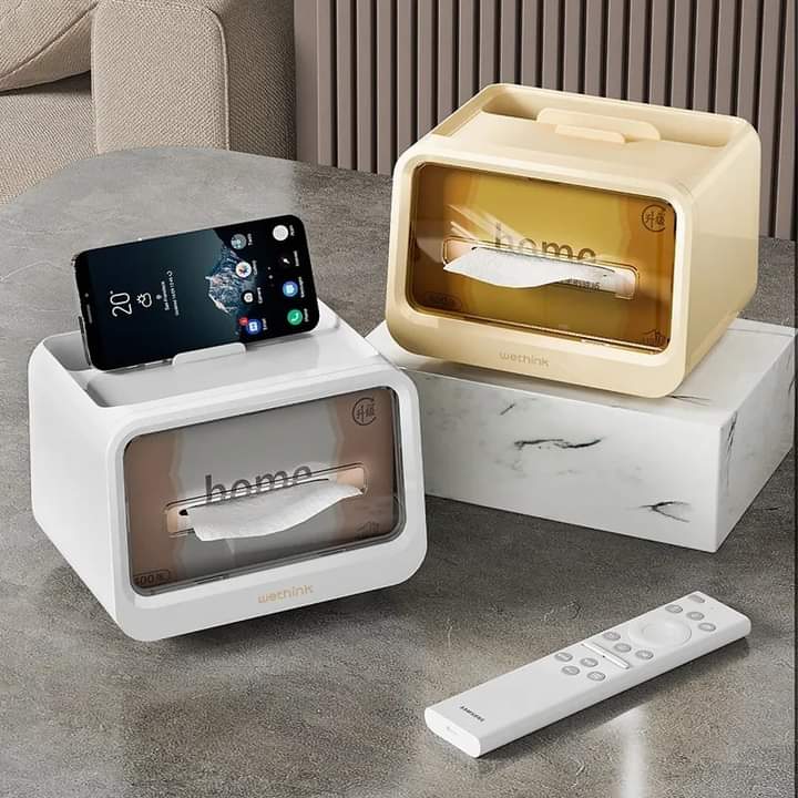 Multi function tissue with organizer box