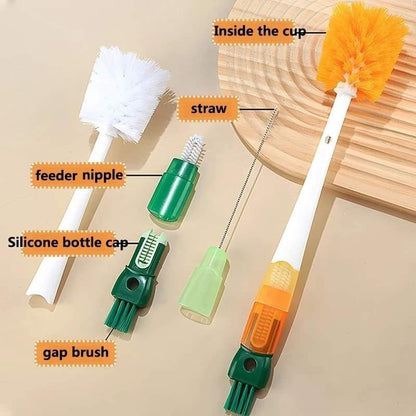 5 In 1 Long Handle Bottle Cleaning Brush