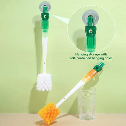 5 In 1 Long Handle Bottle Cleaning Brush