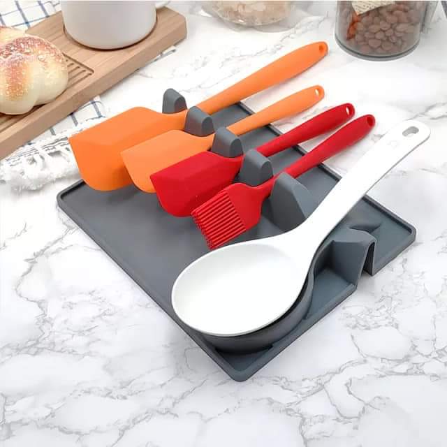 2In1 Multifunctional Silicone Spoon Holder