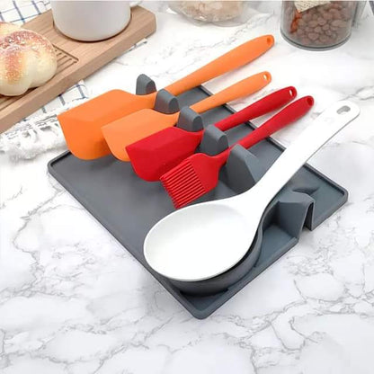 2In1 Multifunctional Silicone Spoon Holder