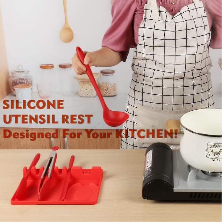 2In1 Multifunctional Silicone Spoon Holder