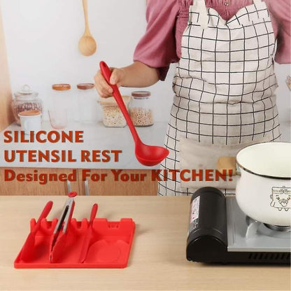 2In1 Multifunctional Silicone Spoon Holder