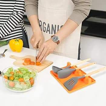 2In1 Multifunctional Silicone Spoon Holder
