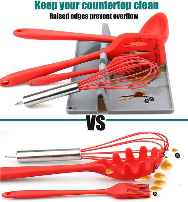 2In1 Multifunctional Silicone Spoon Holder